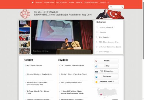 BURDUR / MERKEZ - Recep Tayyip Erdoğan Anadolu İmam Hatip Lisesi