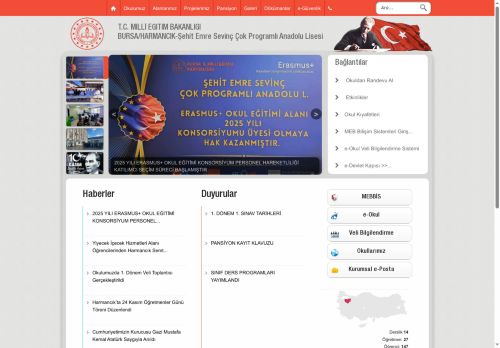 BURSA / HARMANCIK - Şehit Emre Sevinç Çok Programlı Anadolu Lisesi