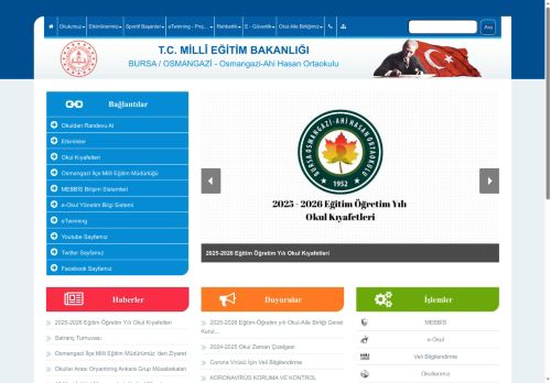 BURSA / OSMANGAZİ - Osmangazi-Ahi Hasan Ortaokulu