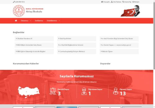 BURSA / BÜYÜKORHAN - Aktaş İlkokulu