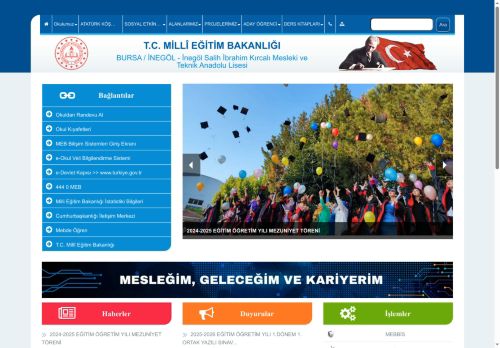 BURSA / İNEGÖL - İnegöl Salih İbrahim Kırcalı Mesleki ve Teknik Anadolu Lisesi