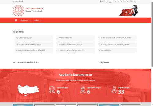 BURSA / BÜYÜKORHAN - Kınık Ortaokulu