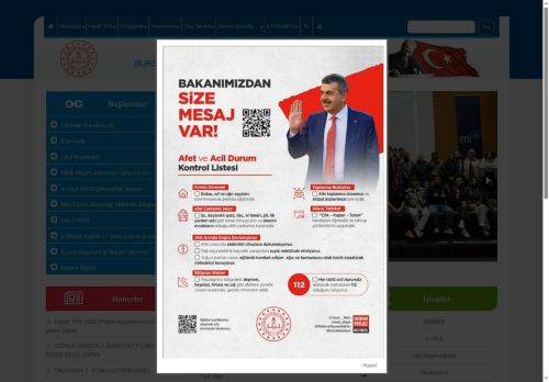 BURSA / GEMLİK - Gemlik Anadolu İmam Hatip Lisesi