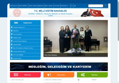 BURSA / GEMLİK - Koza Kız Mesleki ve Teknik Anadolu Lisesi