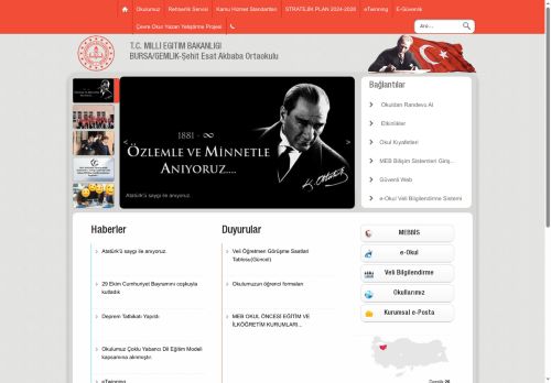 BURSA / GEMLİK - Şehit Esat Akbaba Ortaokulu