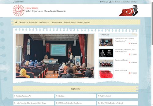 BURSA / GEMLİK - Şehit Öğretmen Etem Yaşar İlkokulu