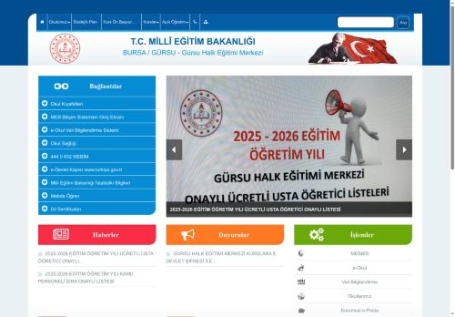 BURSA / GÜRSU - Gürsu Halk Eğitimi Merkezi