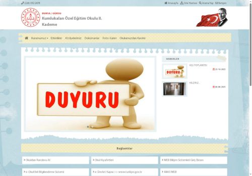 BURSA / GÜRSU - Kumlukalan Özel Eğitim Okulu II. Kademe