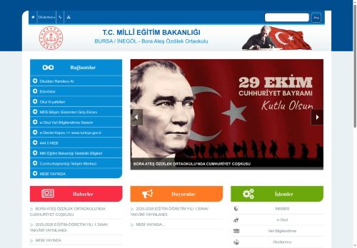 BURSA / İNEGÖL - Bora Ateş Özdilek Ortaokulu