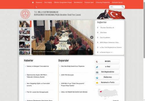 BURSA / MUSTAFAKEMALPAŞA - İbrahim Önal Fen Lisesi