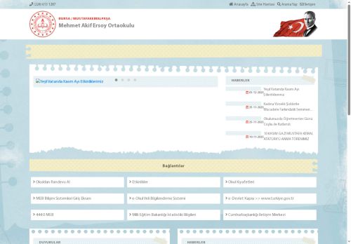 BURSA / MUSTAFAKEMALPAŞA - Mehmet Akif Ersoy Ortaokulu
