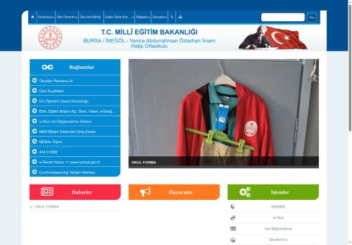 BURSA / İNEGÖL - Yenice Abdurrahman Öztarhan İmam Hatip Ortaokulu