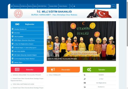 BURSA / KARACABEY - Hacı Ahmediye Onur İlkokulu