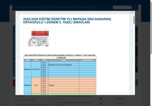 BURSA / MUSTAFAKEMALPAŞA - Sincansarnıç Ortaokulu