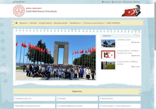 BURSA / KARACABEY - Şehit Bilal Kanat Ortaokulu