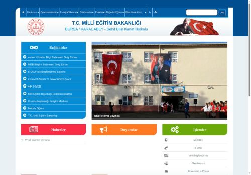 BURSA / KARACABEY - Şehit Bilal Kanat İlkokulu