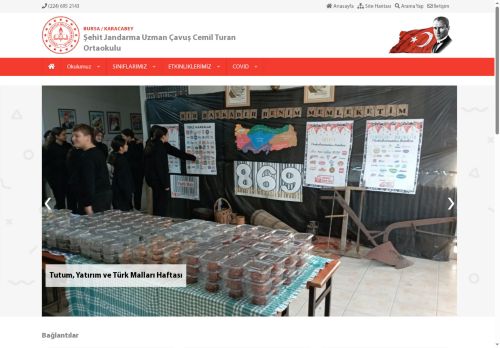 BURSA / KARACABEY - Şehit Jandarma Uzman Çavuş Cemil Turan Ortaokulu