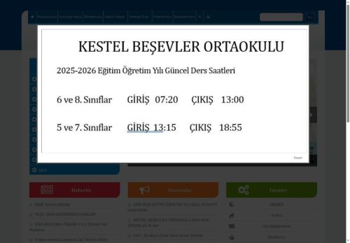 BURSA / KESTEL - KESTEL BEŞEVLER ORTAOKULU