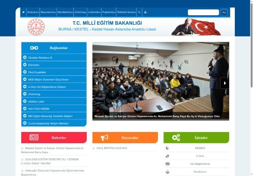 BURSA / KESTEL - Kestel Hasan Aslanoba Anadolu Lisesi