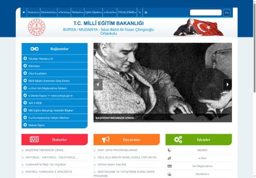 BURSA / MUDANYA - İkbal-Betül Ali İhsan Çilingiroğlu Ortaokulu