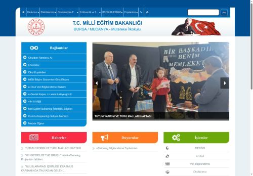 BURSA / MUDANYA - Mütareke İlkokulu