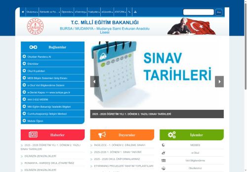 BURSA / MUDANYA - Mudanya Sami Evkuran Anadolu Lisesi