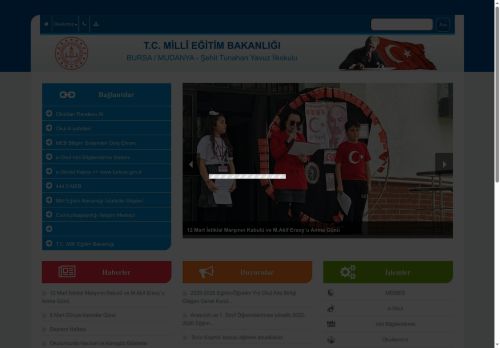 BURSA / MUDANYA - Şehit Tunahan Yavuz İlkokulu