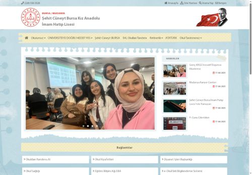 BURSA / MUDANYA - Şehit Cüneyt Bursa Kız Anadolu İmam Hatip Lisesi