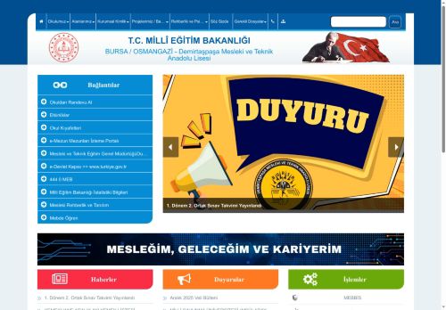 BURSA / OSMANGAZİ - Demirtaşpaşa Mesleki ve Teknik Anadolu Lisesi