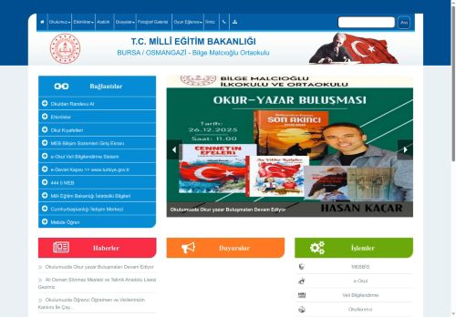 BURSA / OSMANGAZİ - Bilge Malcıoğlu Ortaokulu