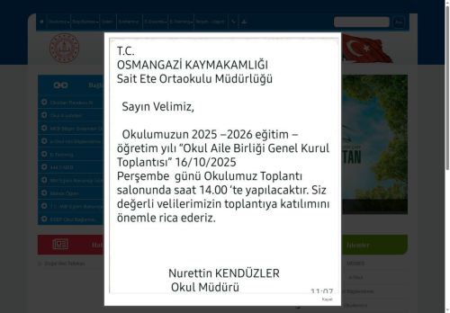 BURSA / OSMANGAZİ - BTSO Sait Ete Ortaokulu