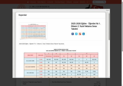BURSA / OSMANGAZİ - Bursa Atatürk Anadolu Lisesi
