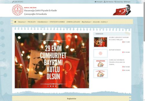 BURSA / NİLÜFER - Hasanağa Şehit Piyade Er Kadir Çavuşoğlu Ortaokulu