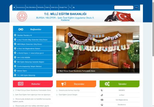 BURSA / NİLÜFER - İpek Özel Eğitim Uygulama Okulu II. Kademe