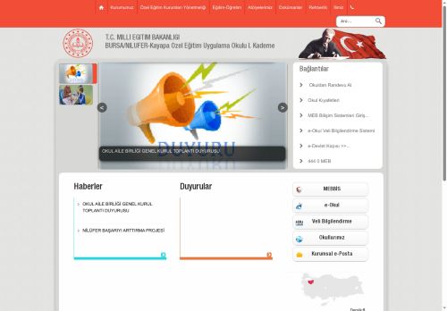 BURSA / NİLÜFER - Kayapa Özel Eğitim Uygulama Okulu I. Kademe