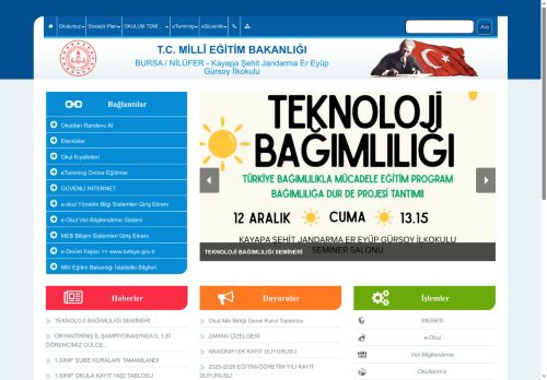 BURSA / NİLÜFER - Kayapa Şehit Jandarma Er Eyüp Gürsoy İlkokulu