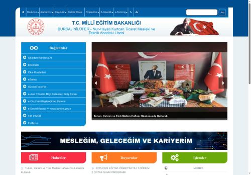 BURSA / NİLÜFER - Nur-Hayati Kurtcan Ticaret Mesleki ve Teknik Anadolu Lisesi