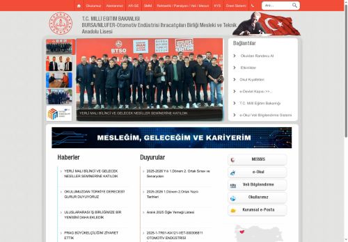 BURSA / NİLÜFER - Otomotiv Endüstrisi İhracatçıları Birliği Mesleki ve Teknik Anadolu Lisesi
