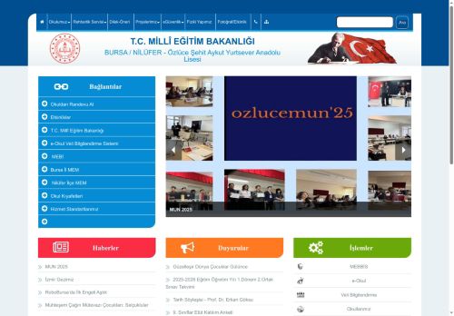 BURSA / NİLÜFER - Özlüce Şehit Aykut Yurtsever Anadolu Lisesi