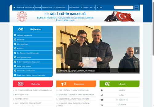 BURSA / NİLÜFER - Özlüce Rasim Özdenören Anadolu İmam Hatip Lisesi