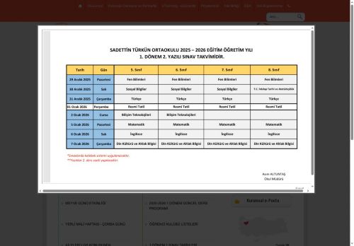 BURSA / NİLÜFER - Sadettin Türkün Ortaokulu