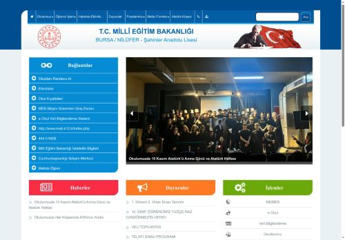 BURSA / NİLÜFER - Şahinler Anadolu Lisesi