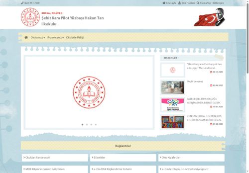 BURSA / NİLÜFER - Şehit Kara Pilot Yüzbaşı Hakan Tan İlkokulu
