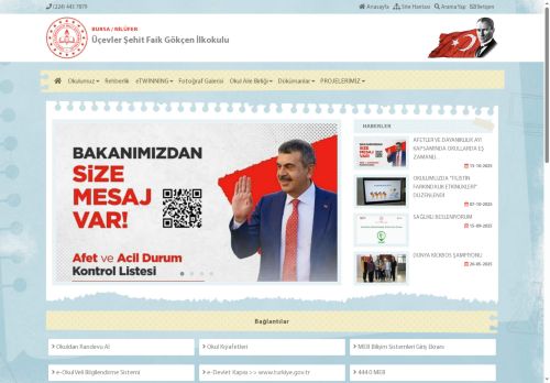 BURSA / NİLÜFER - Üçevler Şehit Faik Gökçen İlkokulu