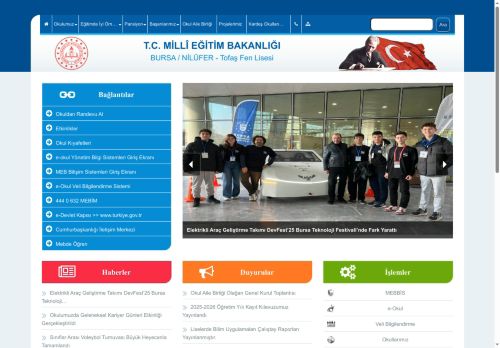 BURSA / NİLÜFER - Tofaş Fen Lisesi