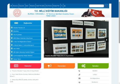 BURSA / ORHANELİ - 15 Temmuz Şehitleri Anadolu İmam Hatip Lisesi