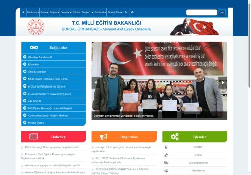 BURSA / ORHANGAZİ - Mehmet Akif Ersoy Ortaokulu
