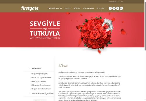 Firstgate Organization - Sakarya, Sapanca Wedding and Invitations