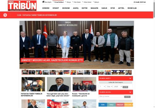 Ordu Tribün Gazetesi | Haber Merkezi