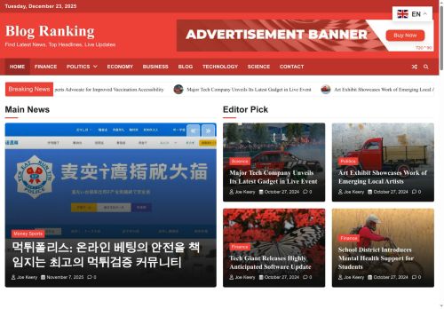 Find Latest News, Top Headlines, Live Updates - Blog Ranking